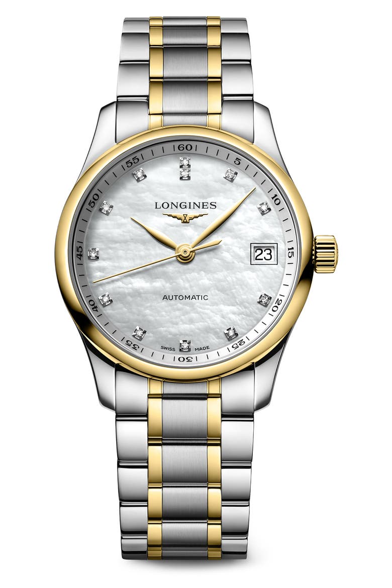 Master Bracelet Watch, 34mm, Main, color, MOTHER OF PEARL