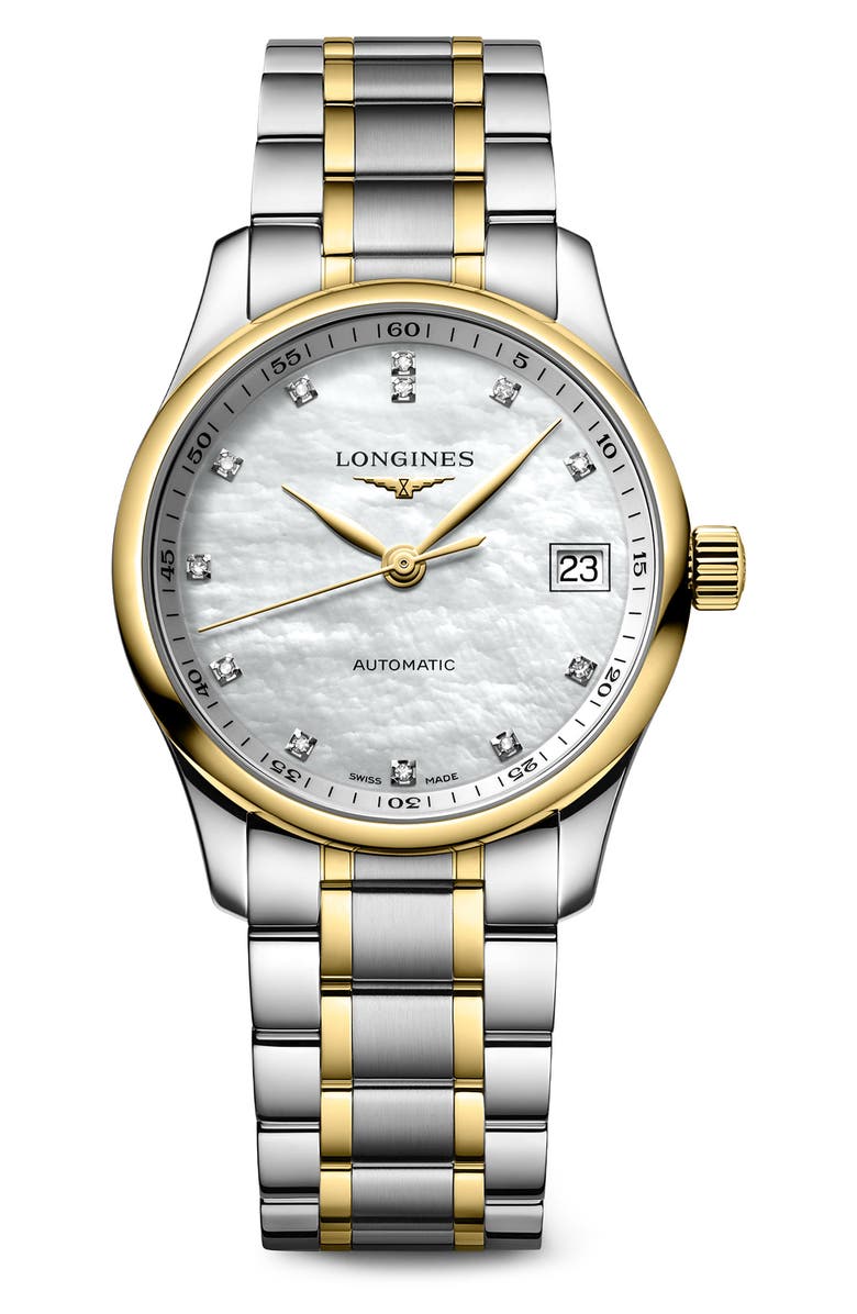 Longines Master Bracelet Watch, 34mm, Main, color, 
