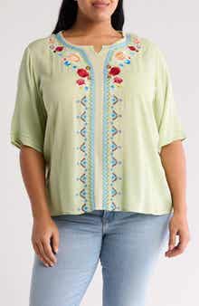 Forgotten Grace Embroidered Blouse