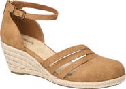 EASY STREET Daytona Ankle Strap Espadrille Platform Wedge