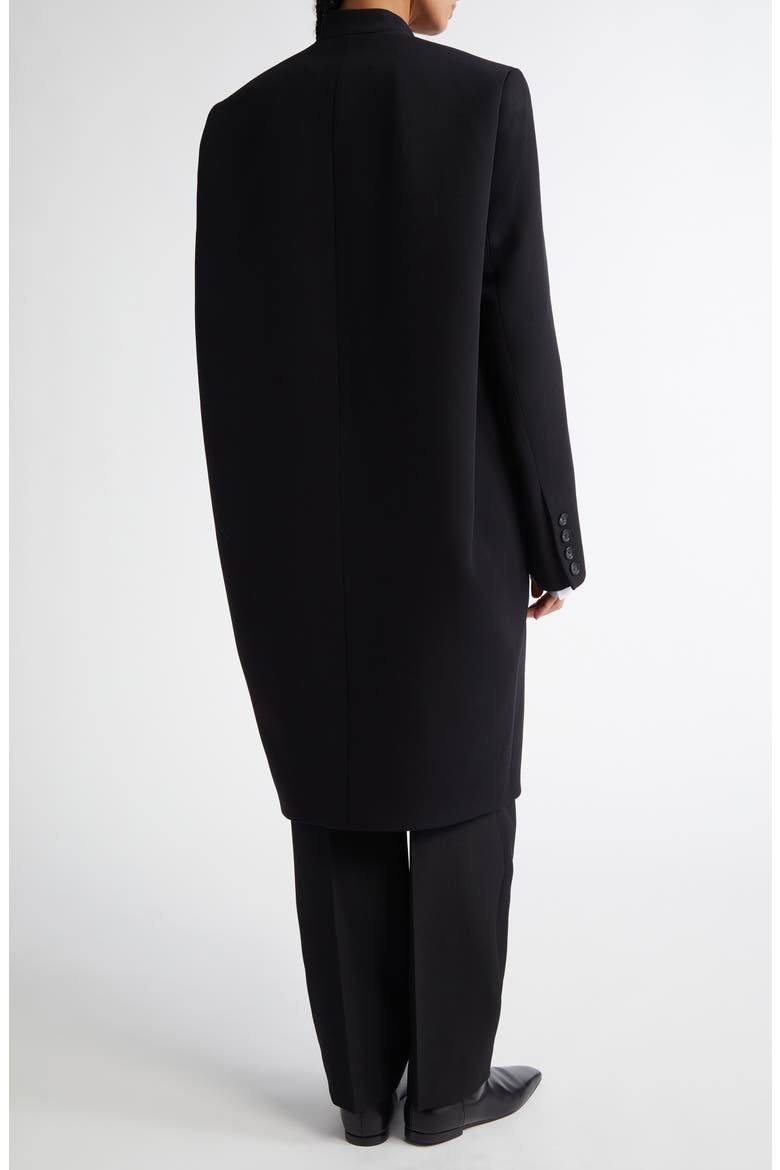 Deep Pleated Coat, Alternate, color, BLACK