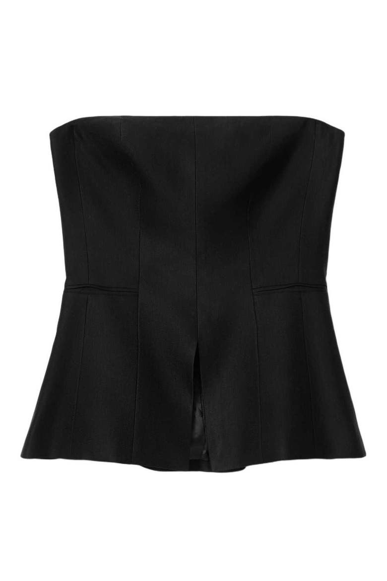 Charley Strapless Top, Alternate, color, BLACK
