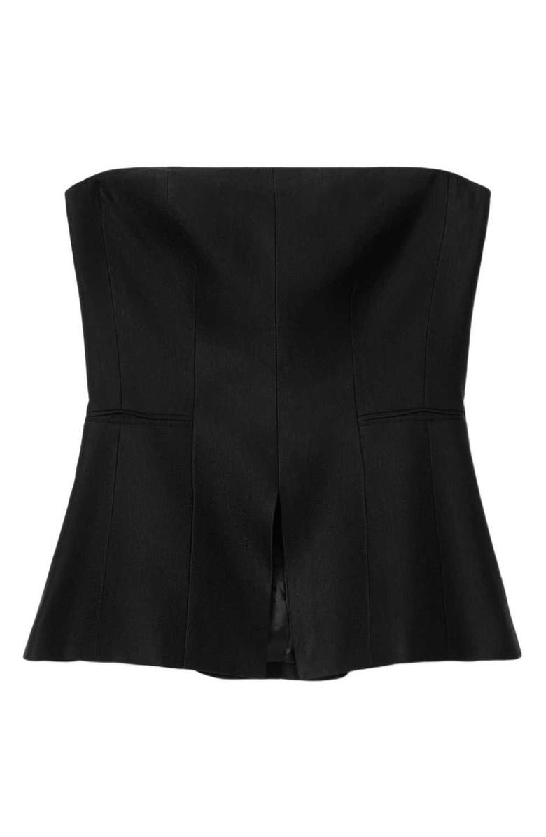 AllSaints Charley Strapless Top, Alternate, color, Black