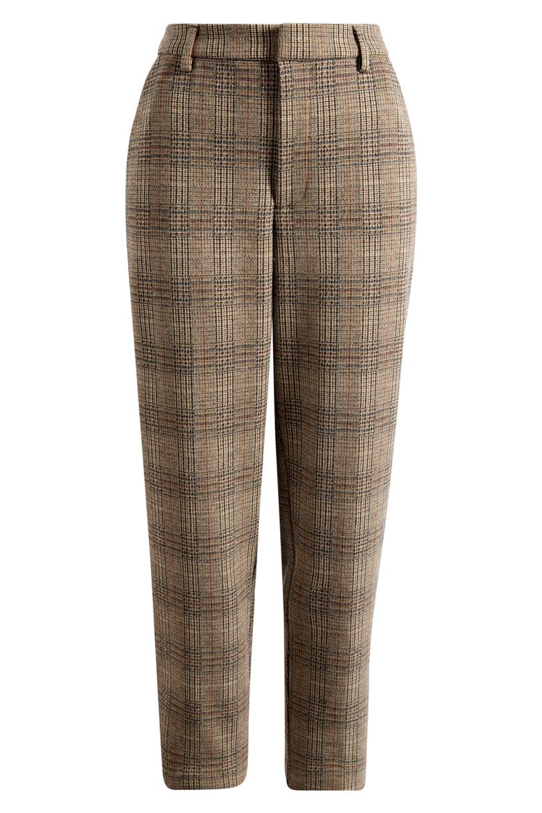 Kelsey Plaid Tapered Leg Pants, Alternate, color, DRIFTWOOD/ MULTI GLEN PLAID