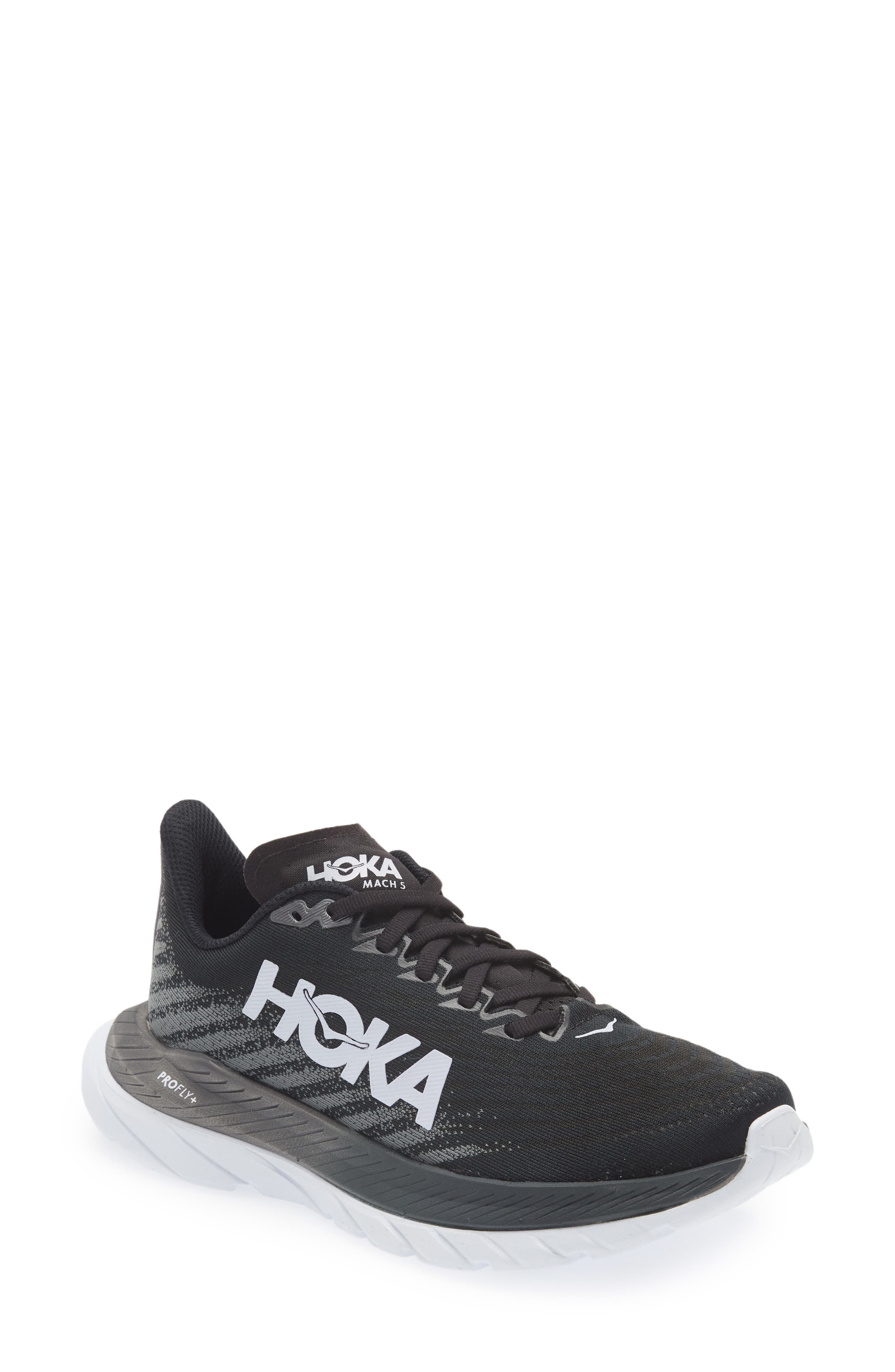 HOKA Mach 5 Running Shoe, Main, color, Black / Castlerock