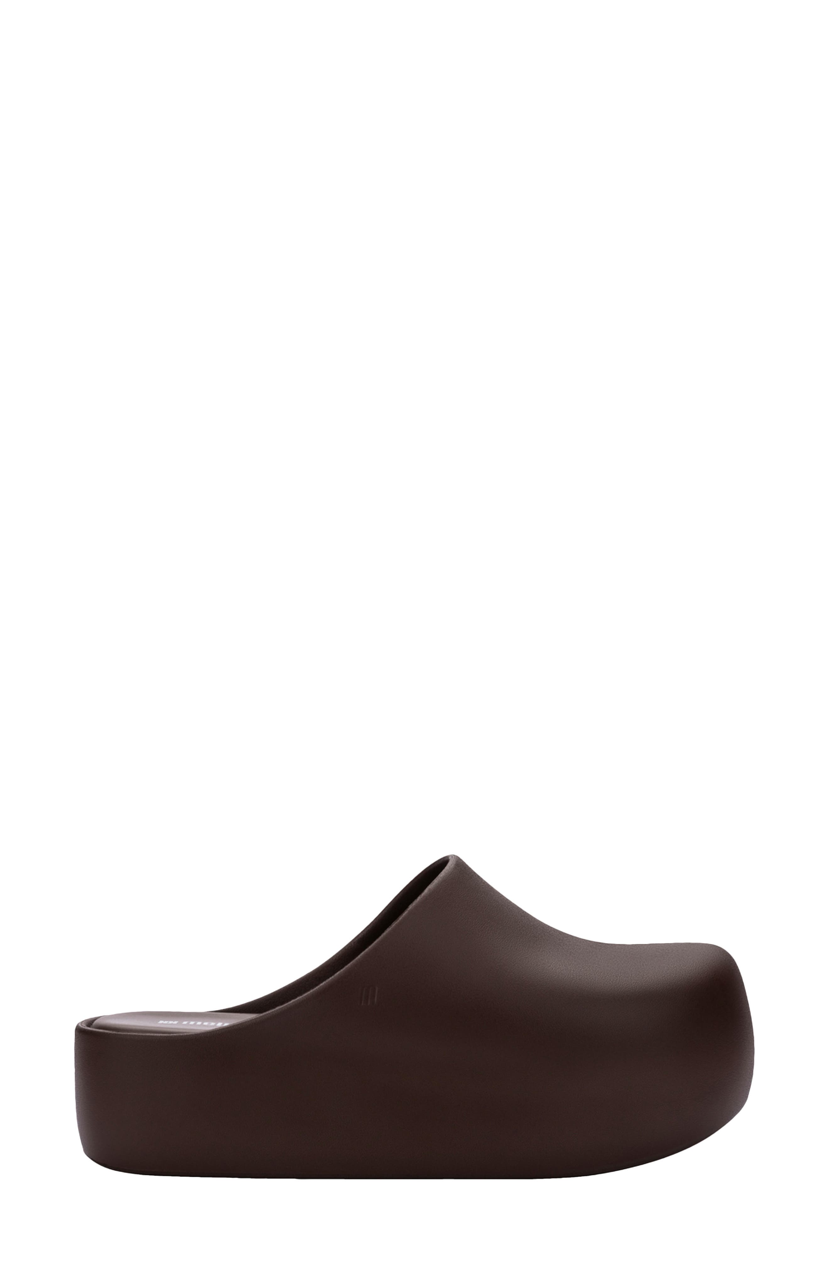Free Up Platform Clog, Alternate, color, DARK BROWN