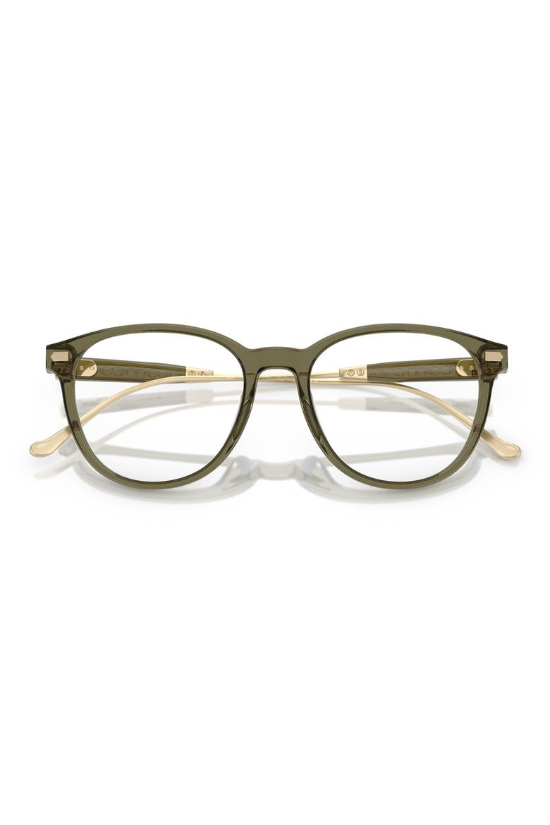 52mm Round Optical Glasses, Alternate, color, OLIVE