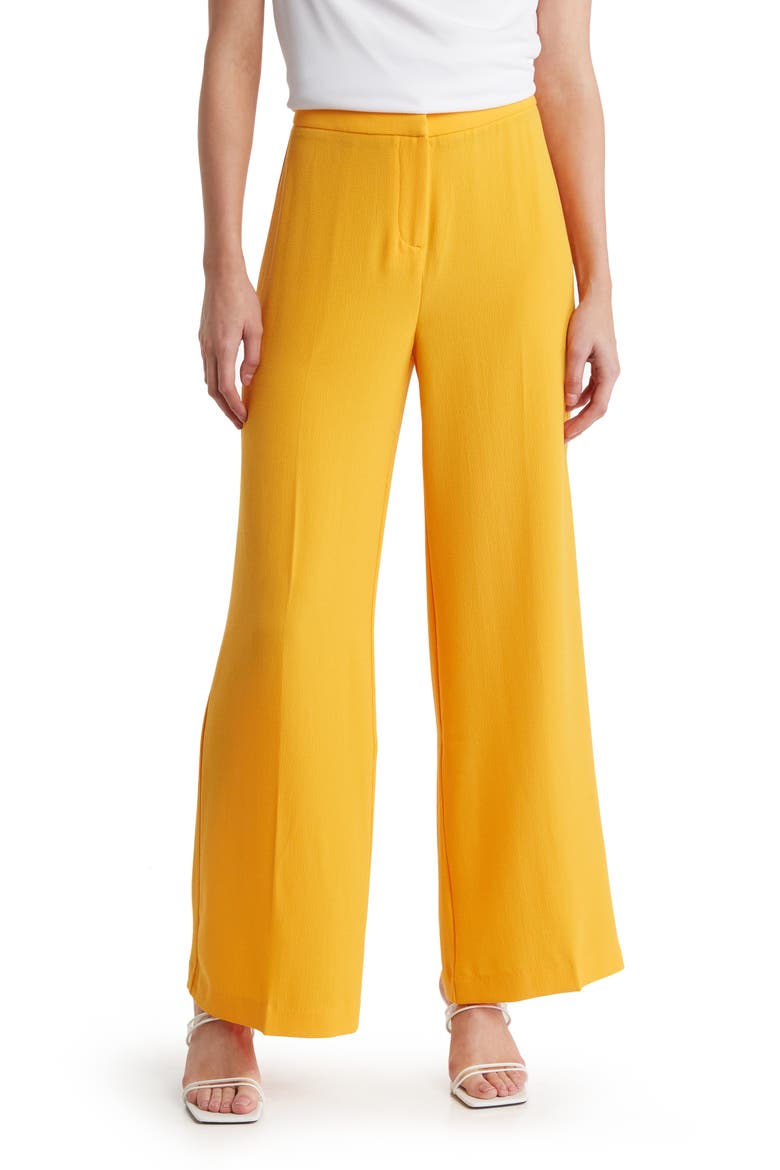 Wide Leg Crepe Pants, Main, color, APRICOT