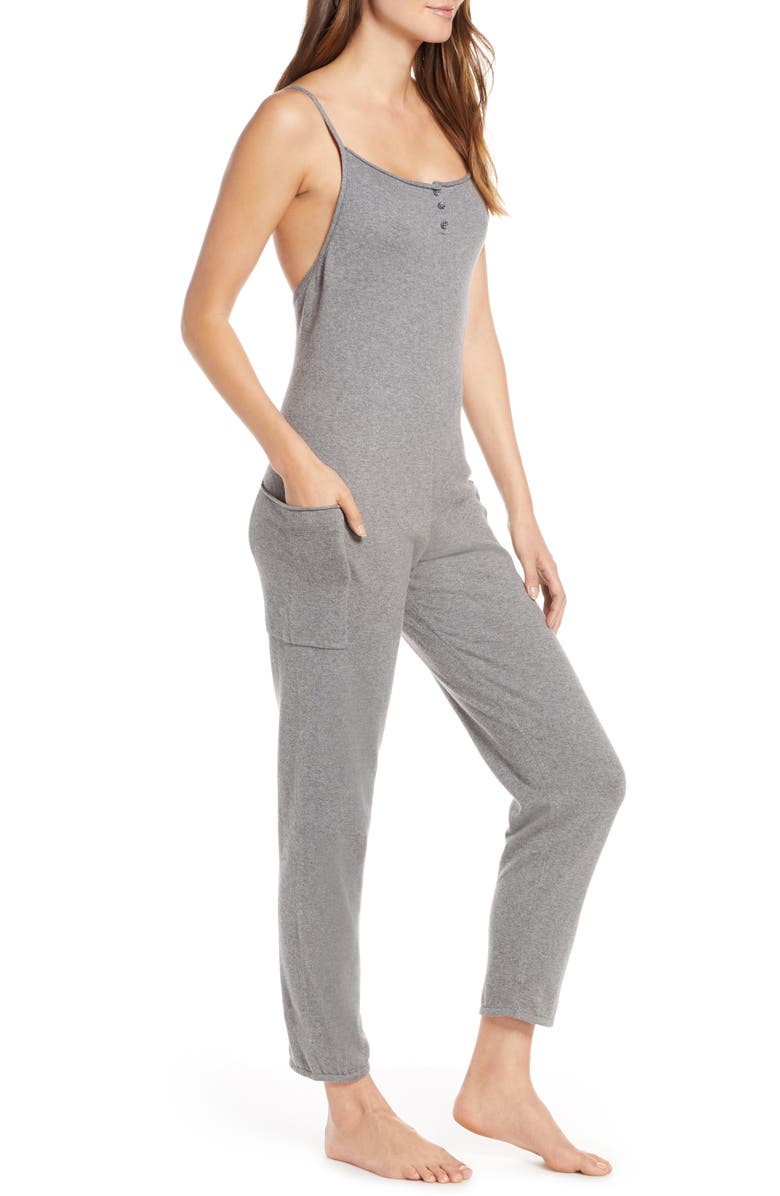 Something Navy Strappy Cotton Jumpsuit, Alternate, color, 