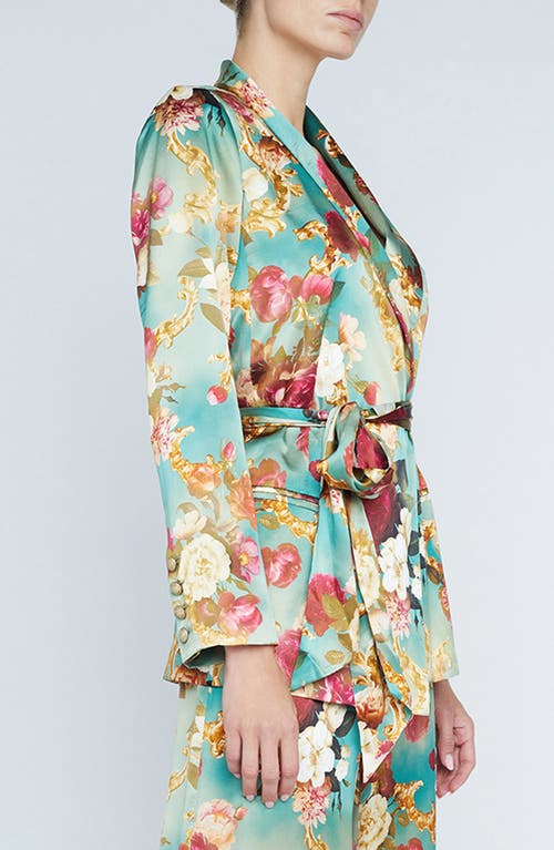 L Agence L'agence Everly Wrap Blazer In Multi Rococo
