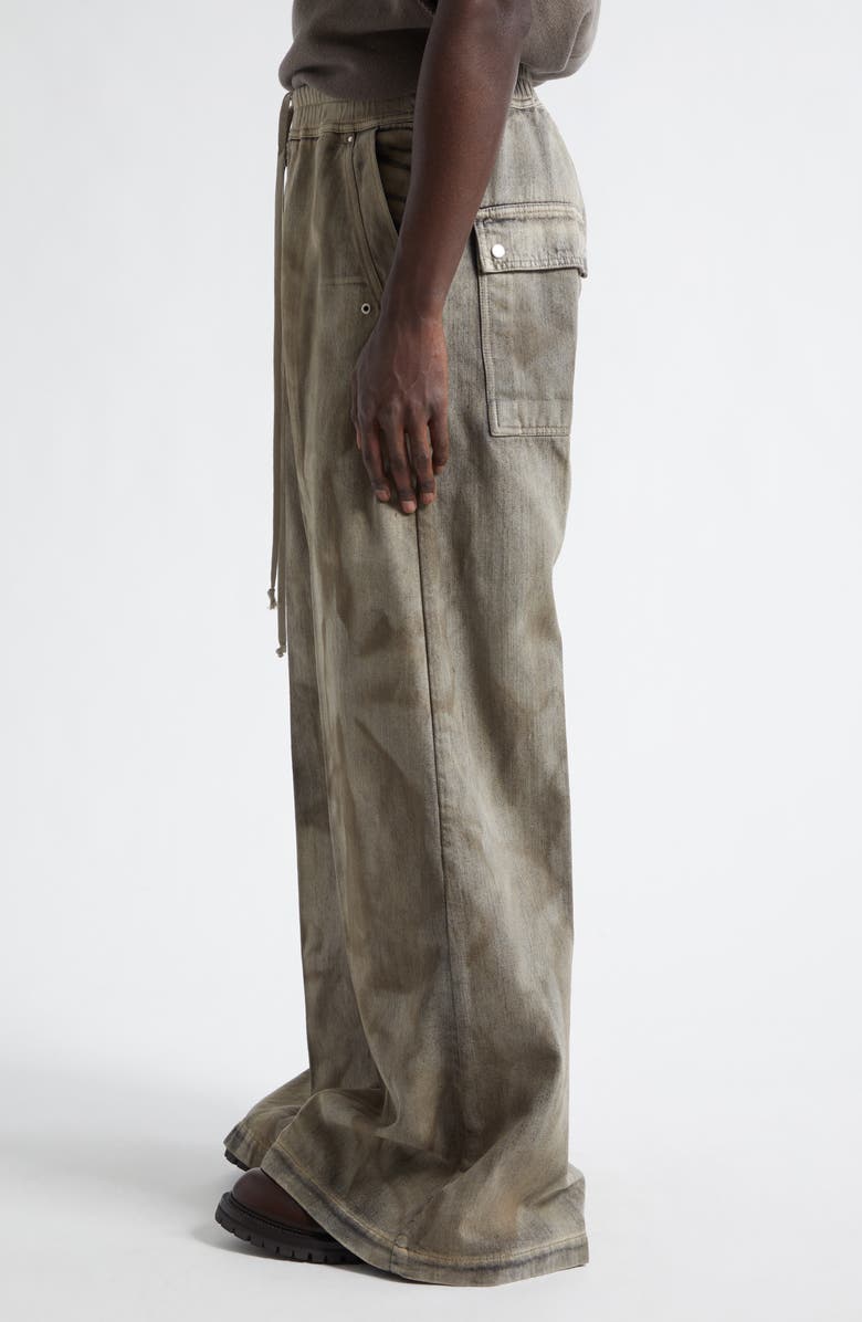 Rick Owens Bela Denim Wide Leg Pants, Alternate, color, Dust