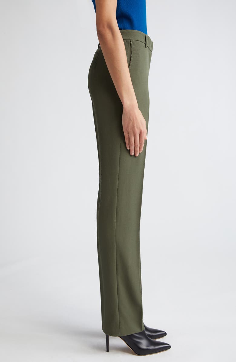 Akris punto Mikko Virgin Wool Tricotine Straight Leg Pants, Alternate, color,