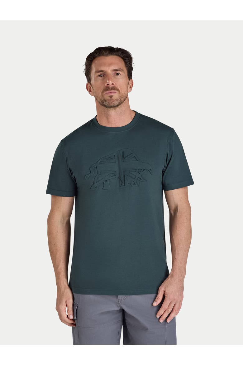3D Embossed Bull T-Shirt, Main, color, Forest