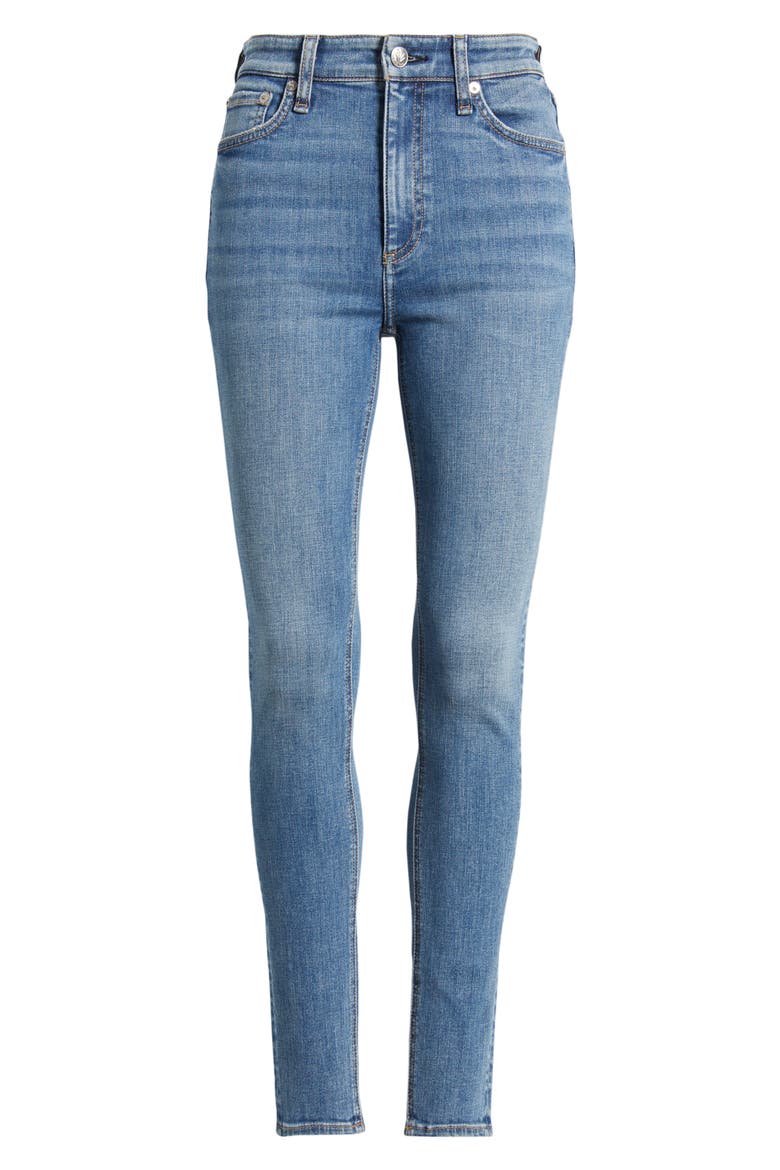 Flexi Nina High Waist Skinny Jeans, Alternate, color, DUFFIELD