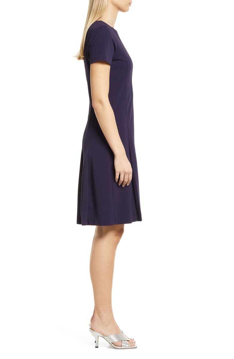 Tahari ASL Fit & Flare Stretch Crepe Dress, Alternate, color,