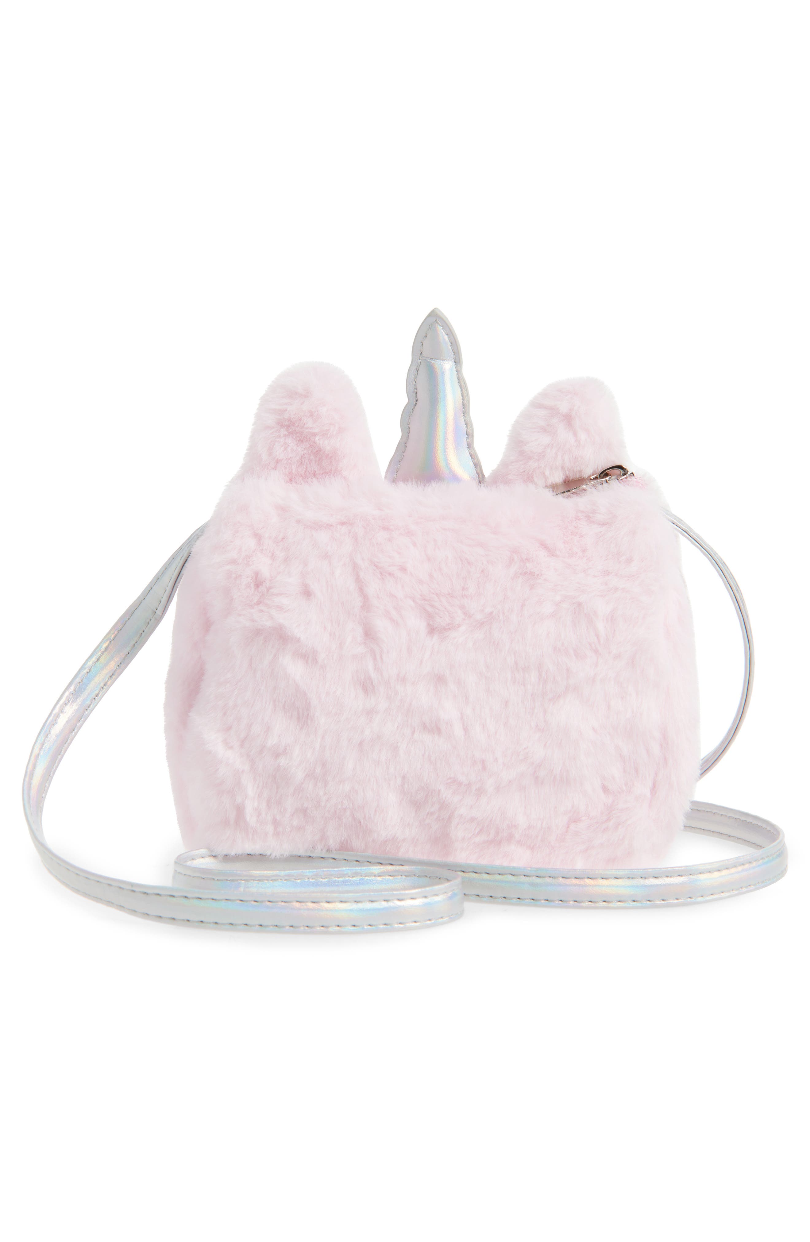 Capelli New York Kids' Faux Fur Unicorn Bag, Alternate, color, 