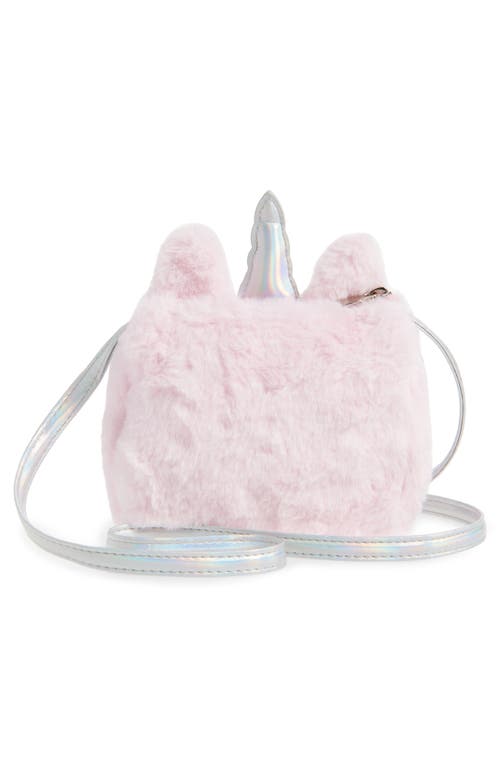 Capelli New York Kids' Faux Fur Unicorn Bag In Pink