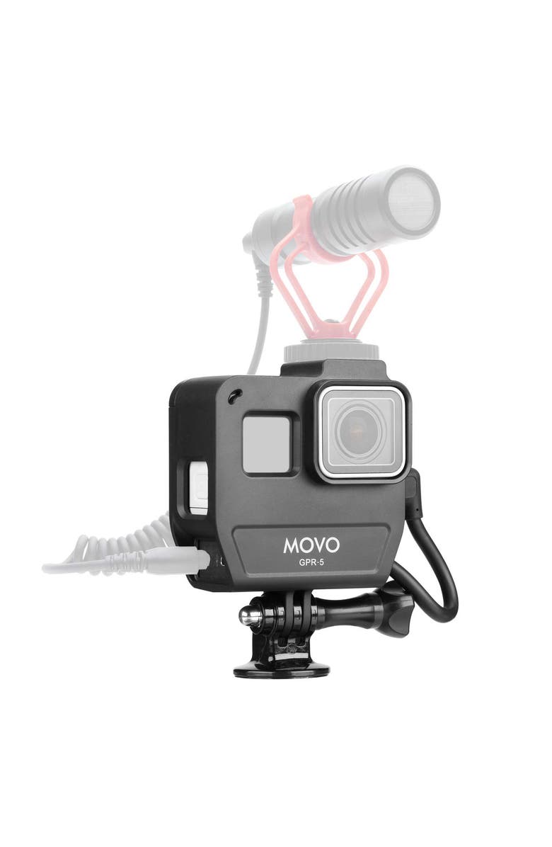 MOVO GPR-5 Media Housing Case Compatible with GoPro HERO5, HERO6, HERO7, Main, color, Black