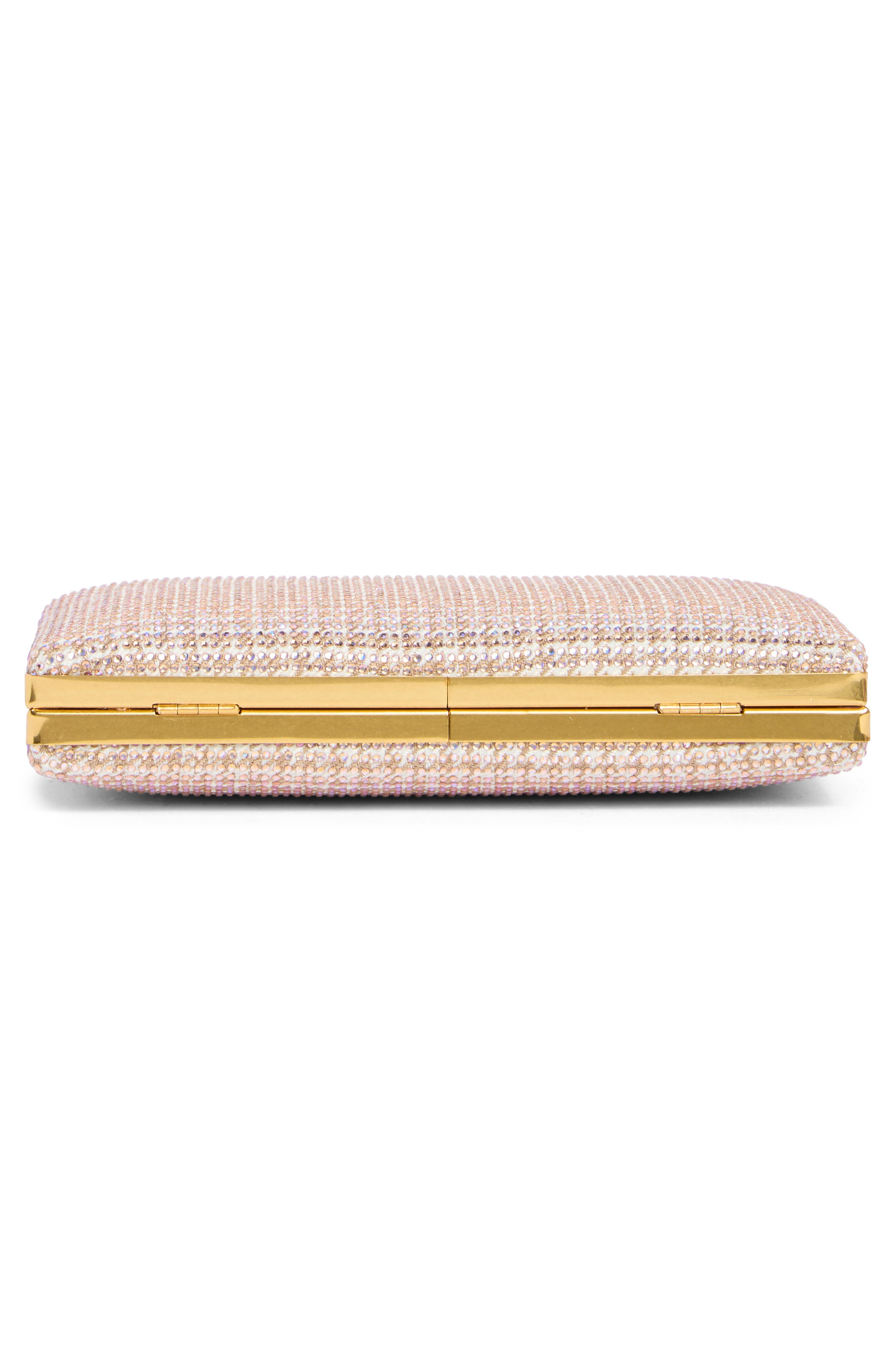 Kurt Geiger London Crystal Box Clutch, Alternate, color, Beige Comb