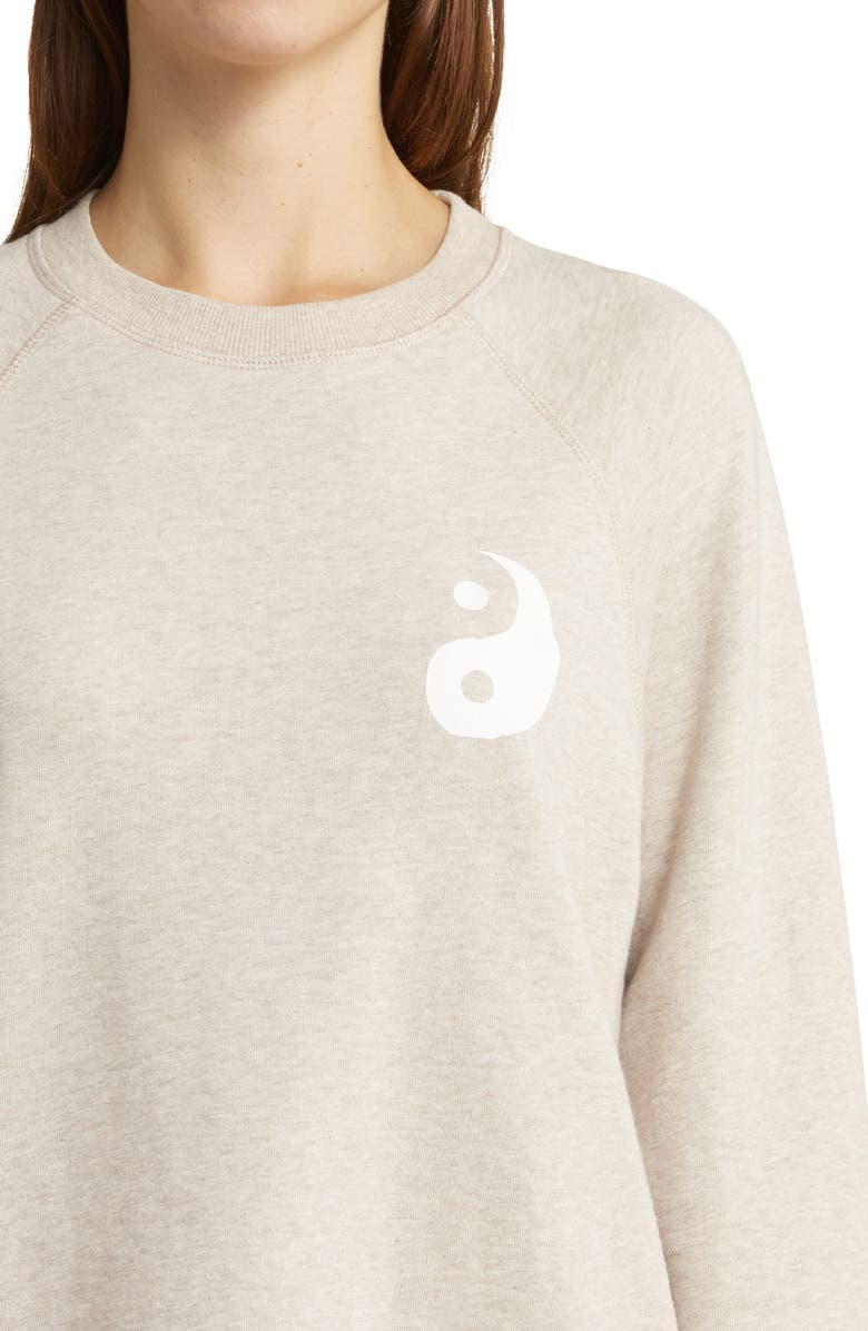 Spiritual Gangster Bridget Yin & Yang Cotton French Terry Sweatshirt, Alternate, color,
