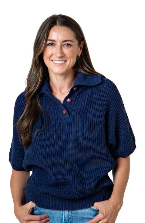 Women's Organic Spread Collar Sweater