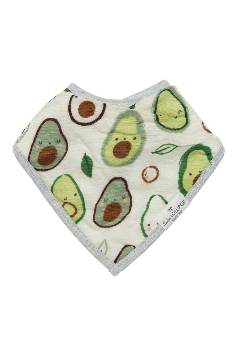 2-Pack Muslin Bandana Bibs, Alternate, color, AVOCADO