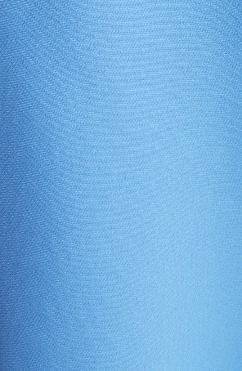 Anne Klein Flutter Sleeve One-Shoulder Wide Leg Scuba Knit Jumpsuit, Alternate, color, Seaport