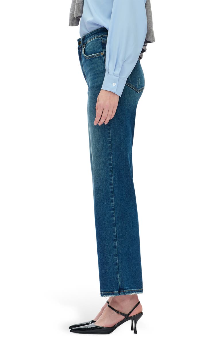 Bayeas High Waist Straight Leg Jeans, Alternate, color, Vintage Medium Blue