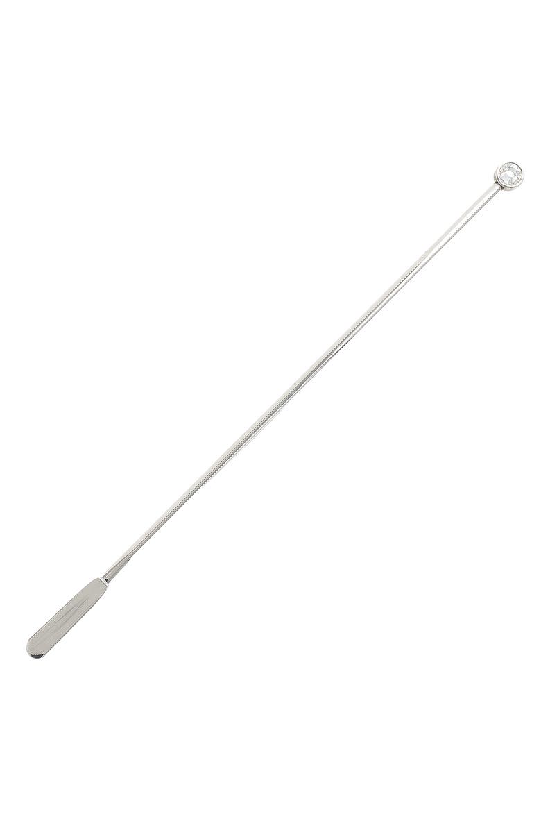 Prince of Scots Diamond Crystal Cocktail Stir Sticks, Alternate, color, Silver