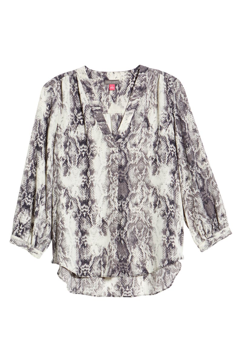 Vince Camuto Snake Print Rumple Blouse, Alternate, color,