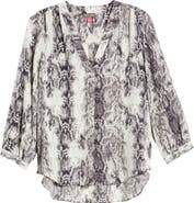 Vince Camuto Snake Print Rumple Blouse