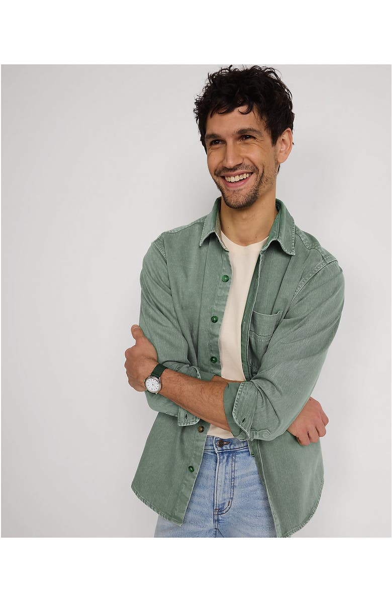 Lands' End Sailcloth Overshirt, Alternate, color,