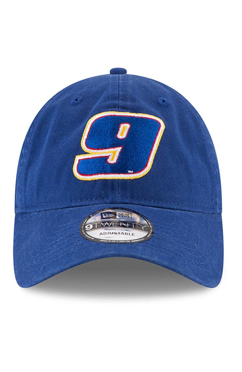 New Era Men's New Era Royal Chase Elliott Enzyme Washed 9TWENTY Adjustable Hat, Alternate, color,
