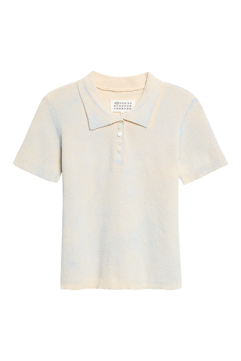 Stamped Cotton Polo, Main, color, PALE BLUE