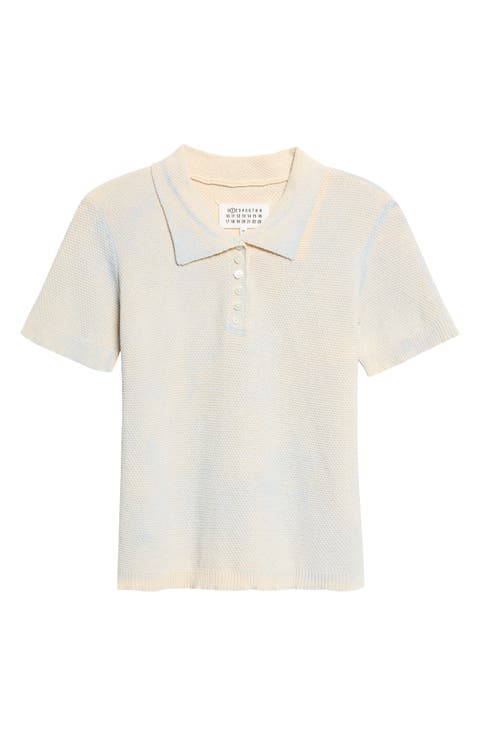 Stamped Cotton Polo