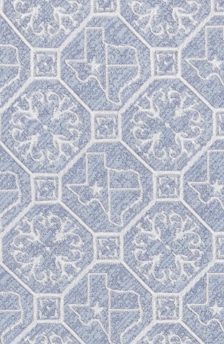 Cufflinks, Inc. Don't Mess with Texas Silk Tie, Lapel Pin & Tie Bar Gift Set, Alternate, color, Silver Multi