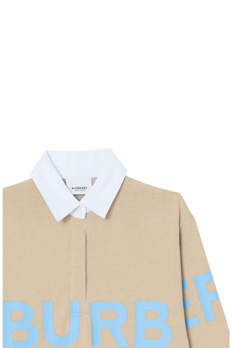 Kids' Jessy French Terry Polo Dress, Alternate, color, SOFT FAWN