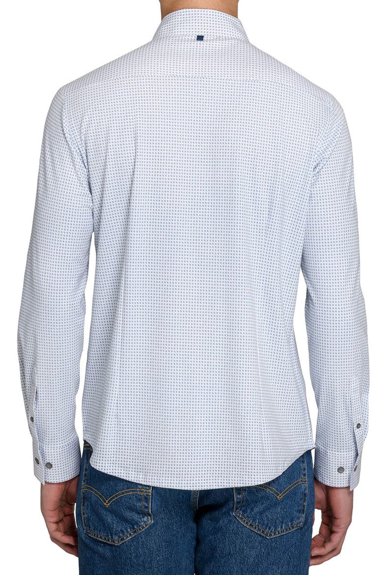 Abstract Dot Reworked Dress Shirt, Alternate, color, WHITE/ NAVY