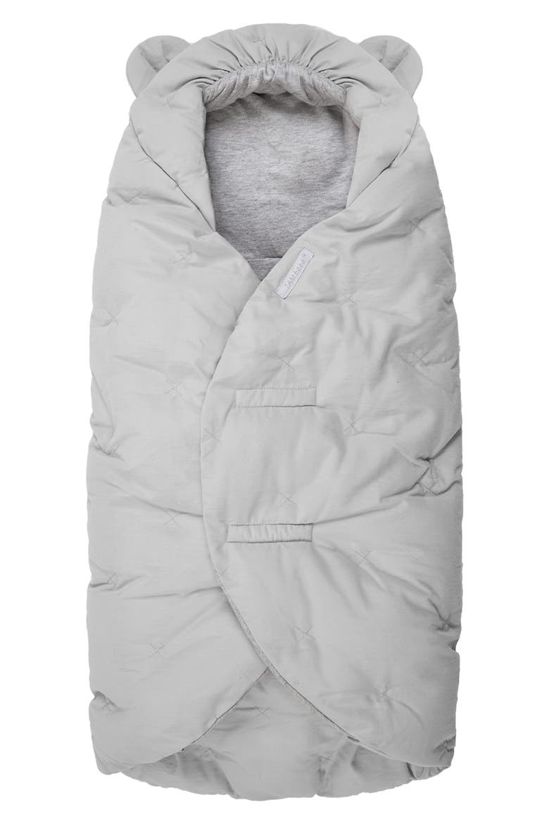 Nido Teddy Wrap Swaddle, Main, color, PEARL GREY