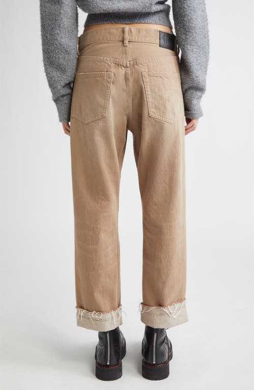 R13 Distressed Boyfriend Jeans In Neutral