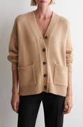 COS V-Neck Merino Wool & Recycled Cashmere Cardigan