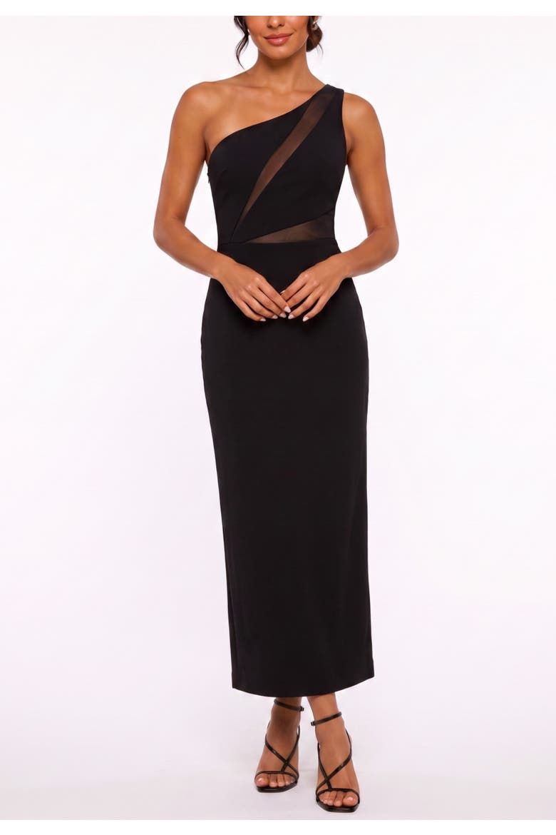 Veanne One Shoulder Maxi Dress, Main, color, Black