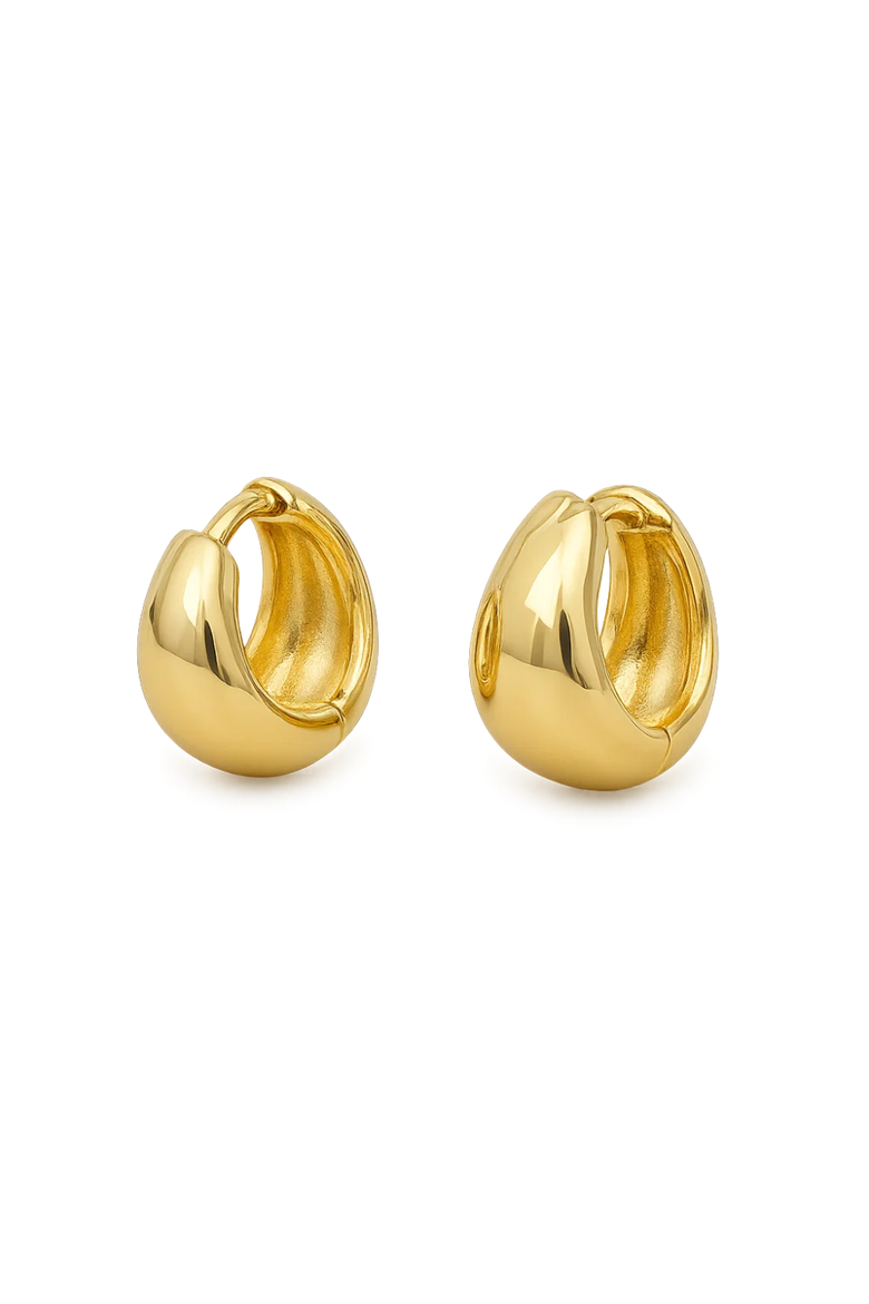 Dainty Huggie Hoop Earrings -3 Pairs, Alternate, color, Gold