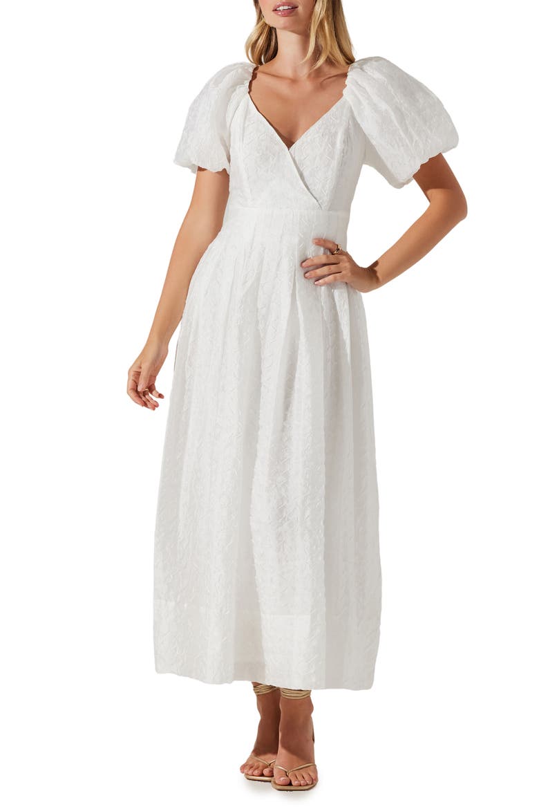 Linette A-Line Dress, Main, color, WHITE