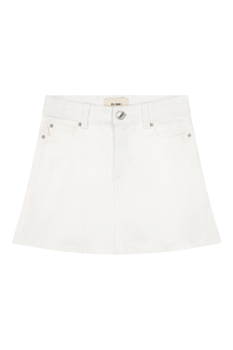 Kids' Jenny Denim Miniskirt, Main, color, WHITE