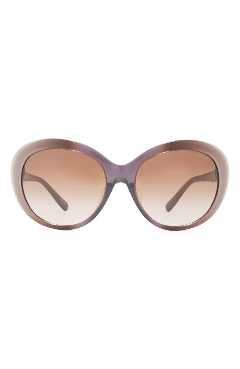 COACH 56mm Oval Sunglasses, Main, color, 