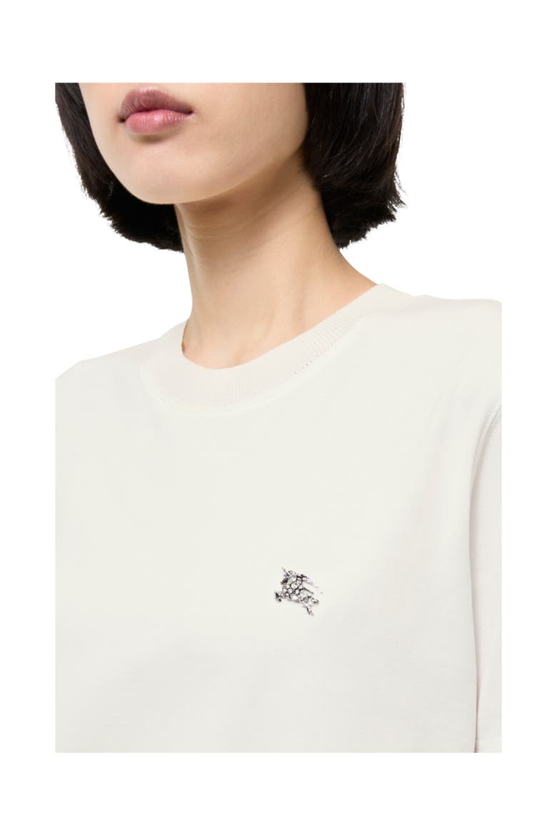 Knight Jewel Cotton T-shirt, Alternate, color, Chalk white