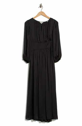 MAX STUDIO Keyhole Balloon Sleeve Maxi Dress