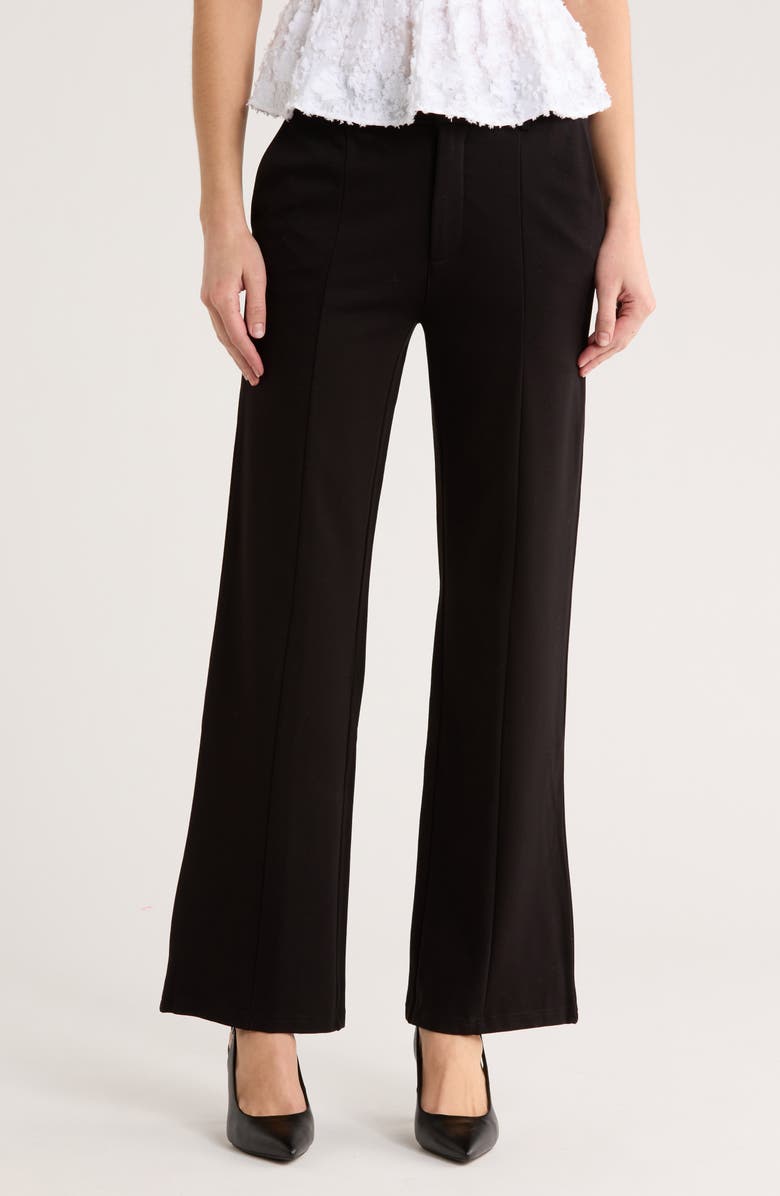 ELIE ELIE TAHARI Straight Leg Pants, Main, color, Black