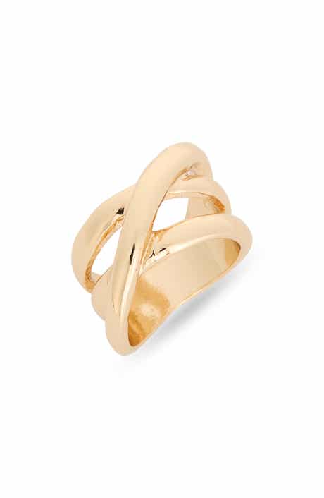 Ridged Cross Bar Ring